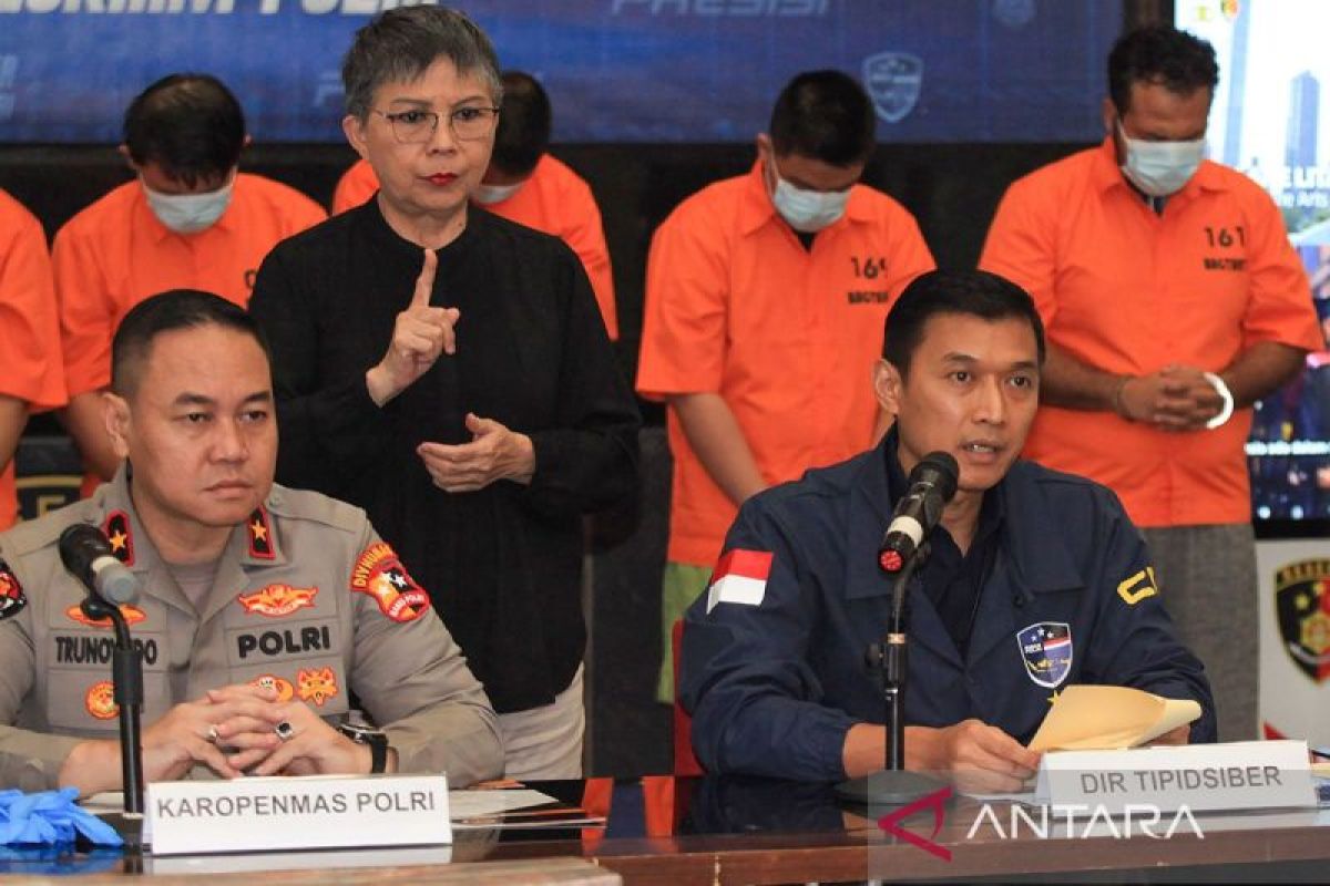 Polri blokir aset Rp36,8 miliar jaringan judi online internasional